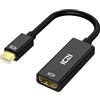 ICZI Adattatore Mini DisplayPort a HDMI, 4K Convertitore Maschio Mini DP (Thunderbolt 2) a Femmina HDMI per iMac, Mac Mini, Surface, Monitor, HDTV, Proiettori