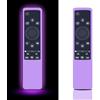 GOUYESHO Custodia protettiva in silicone per telecomando Samsung TV Glow in The Dark, cover remota per telecomando Samsung Smart TV BN59 Series BN59-01312A BN59-01241A (viola luminoso) - 【2 confezioni】