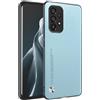 HAFFAN Custodia Cover Protettiva per Cellulare per Samsung Galaxy A53 5G (6.5 inches), Stile Similpelle - Azzurro