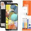 AGCUT Incell - Display LCD di ricambio per Samsung Galaxy A51 4G SM-A515F SM-A515U da 6,5, con parte di riparazione, colore: Nero con cornice