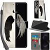 Haninsuze Cover per Samsung Galaxy S25 FE 5G, ala | Pelle PU Portafoglio, Porta Carte, Magnetica, Libro, Antiurto Custodia