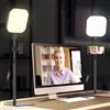 Mojimdo 2 Pack Illuminazione per videoconferenza, 180 LED luce per webcam con supporto per telefono per la registrazione video, luce zoom per computer portatile, luce video per riunioni online