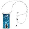 HongMan Custodia per Cellulare con Corda per Huawei Mate 20 Lite, Liquido Sabbie Mobili Bumper Case TPU Cover con Collana Practical Stylish/Necklace Cordoncino Cordino Case