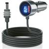 Mwin Adattatore per auto Mwin Starlink Mini, cavo di ricarica Starlink Mini, cavo di alimentazione CC, accendisigari 12 V-24 V con display digitale, porte USB-C/USB-A ad alta velocità da 30 W per auto (3m)