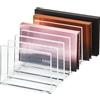 InterDesign iDesign Porta trucchi, Organizer per palette ombretti con 7 scomparti della collezione firmata da Sarah Tanno, Portatrucchi organizzatore bagno in plastica per makeup, trasparente
