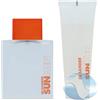 Jil Sander Sun Men - Set di fragranze (Eau de Toilette, 75 ml + gel doccia, 75 ml) 200 g