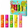 Corsair Toiletries Confezione regalo di balsami labbra Chupa Chups, 5 gusti di frutta assortiti, set di balsami labbra da leccare