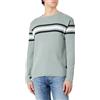 KEY LARGO Booking Round Neck Pullover, Faded Moss (1541), S Uomo