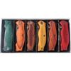 Collezione 6 coltelli in legno colorato