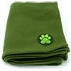 Plaid in pile verde bosco