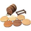 Set sottobicchiere in legno Alberi