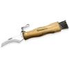 Maserin Coltello per funghi lama corta in olivo