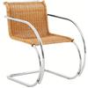 KNOLL sedia con braccioli MR con rivestimento in Rattan - 247 LCA RN