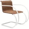 KNOLL sedia con braccioli MR con rivestimento in Rattan - 247 L91 ARN