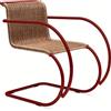 KNOLL sedia con braccioli MR con rivestimento in Rattan - 247 LRX ARN
