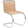 KNOLL sedia senza braccioli MR con rivestimento in Rattan - 247 LCC RN