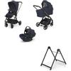 Foppapedretti Trio Tic Toc Ebony con Seggiolino Auto Disk Infant Rekline - Foppapedretti Navy