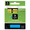 compatibile con DYMO Nastro Nero su Giallo (12 mm X 7 m) per DYMO D1 (S0720580) 45018