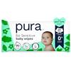 Pura salviette per neonato 60 pezzi, 99% acqua per pelle sensibile | Salviette umidificate senza profumo, senza plastica*, Aloe Vera Bio, Allergy UK, adatte dalla nascita