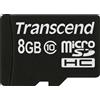 Transcend Premium - Scheda di memoria flash (adattatore microSDHC/SD incluso) - 8 GB - Classe 10 - 133x - microSDHC