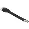 Delock - Adattatore video - da USB-C maschio a HDMI femmina - 13,5 cm - nero, argento - supporto 4K, alimentazione USB (8672)