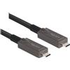 DELOCK Cavo ottico attivo USB-C video + dati + PD 8 m
