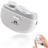 Synclum Tagliaunghie Elettrico Automatico 3 in 1 con Luce LED, Tagliaunghie Elettrico Mani e Piedi con Lima e Lucidatura, Tagliaunghie Ricaricabile USB Silenzioso con Contenitore Unghie, Ideale per Neonati