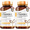 Nutravita Vitamina C 1000mg - 180 Vit C Compresse per 6 Mesi - Vitamina C Pura con Rosa Canina e Flavonoidi - Acido Ascorbico - 100% Vegan - Normale Funzione del Sistema Immunitario