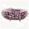 haoyueer Collare per cani affilato con borchie, larghezza 5 cm, elegante, in pelle, per cani di taglia media e grande Pitbull, Labrador, Boxer Rottweiler Pastore Tedesco
