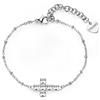 S'Agapõ Bracciale Donna in Acciaio e Cristalli con Simbolo Croce | Collezione Arcadia - SRD13