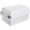 HAN 1x Scatola portaschede, grigio chiaro, formato DIN A5, 1300 schede | Prodotto in Germania, DIN A5, 234x360x180 mm, divisorio, vassoio portaschede, scatola portaschede, accessori per schedari