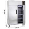 Congelatore Verticale Professionale 1400, -18°C/-22°C, con Ruote, Luce Led e 8 Griglie Incluse