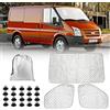 Opaltool Oscurante Termico Interno per Ford Transit Van MK7, 3 Pezzi Parasole per Parabrezza Resistenti ai Raggi UV e Impermeabili per la Privacy e il Controllo della Temperatura
