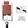 Kariba Cassetta WC Sospeso Incasso Ekofix 6E + Placca Fidia Cromo