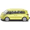 Siku 1562, VW ID.Buzz, Metallo/Plastica, Giallo limone, Macchinina per bambini, Forma iconica, con gancio di traino