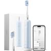 Laifen Wave Pro Spazzolino Elettrico Sonico per Adulti - Spazzolino Sonico con Oscillazioni a 60°, App Intelligente, Batteria da 70 Giorni, 2 Testine, Impermeabile IPX8 (ABS Blu)