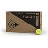 Dunlop Sports DUNLOP Pallina da tennis Stage 1 verde, per bambini e principianti sul campo grande, 72 palline