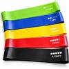 L'angolo del compleanno Elastici Fitness Set 5 Bande - 5 Livelli di Resistenza per Allenamento, Palestra, Home Gym, Yoga e Pilates - Fasce Elastiche per Tonificazione e Riabilitazione
