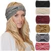 DRESHOW 6 Pezzi Fasce per Capelli Tessuto di Lana Turbante Fascia da Donna Invernale Accessori Cerchietti per Donna Ragazze