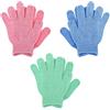 Sibba 6 Guanti Esfolianti in Bambù Esfoliante per Il Corpo Scrub Esfoliante per Doccia Spa Massaggi e Rimozione Delle Cellule Morte (Verde Blu Rosa)