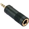 Cablepelado® - Adattatore audio stereo, jack femmina da 6,35 mm a jack maschio da 3,5 mm, nero