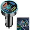 LEIBOCHAO Caricabatterie Auto USB 66W, 4 Porte [3 USB A3.1A+ 1 66W] Presa a Ricarica Rapida 12V con Voltmetro LED, Caricatore Accendisigari Rapido Universale pephone/Android/
