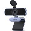 UGREEN Webcam 2K 30FPS Full HD Camera USB A PC Due Micro Autofocus Correzione della Luce 360 Gradi Rotazione Plug Play Windows MacOS Linux Streaming Youtube Skype Chiamata Video Zoom Videoconferenza