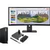 Lenovo ThinkCentre M75q G5 A7 16 512 + ThinkVision T34WD-40 34 UWQHD Docking Processore AMD Ryzen 7 PRO 8700GE 3,65 GHz - 5,1 GHz, Windows 11 Pro 64, 512 GB SSD TLC Opal - M75QBUNDLE1EUC