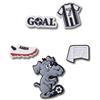 Crocs Jibbitz Shoe Charm 5-pack | Personalize With Jibbitz for Crocs - Ciondolo per scarpe Unisex, Soccer Goal,