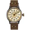Laco Orologio da aviatore originale Graz Erbstück Made in Germany - 42 mm di diametro - Orologio a carica manuale di alta qualità - Modello B - Impermeabile - dal 1925