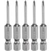QUARKZMAN 5Pz #0 Punte Cacciavite Phillips PH0 1/4 Gambo Esagonale 2 (50mm) Lungo Acciaio S2 Magnetiche Inserti per Avvitatore per Cacciavite Elettrico Punte Trapano 0.098 (2.5mm) Asta