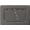 Mendorio Placca di Comando WC, Compatibile con Geberit Sigma, UP300 e UP320, Piastra Doppio Scarico, Dimensioni 246×164 mm, Completa di Set di Leve di Scarico e Telaio di Montaggio (Grigio scuro)