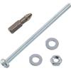 AERZETIX Kit fissaggio M4x70 mm / 20 viti metalliche / 20 dadi esagonali / 40 rondelle piatte / 1 utensile 1/4 PZ2