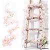 Qivra 2 Pezzi Fiori di Ciliegio Artificiali, Rosa Chiaro Rami Fiori di Ciliegio Finti 1,8M, Ghirlanda di Flor 135 Fiore per Matrimoni Feste Giardini Stanze Decor
